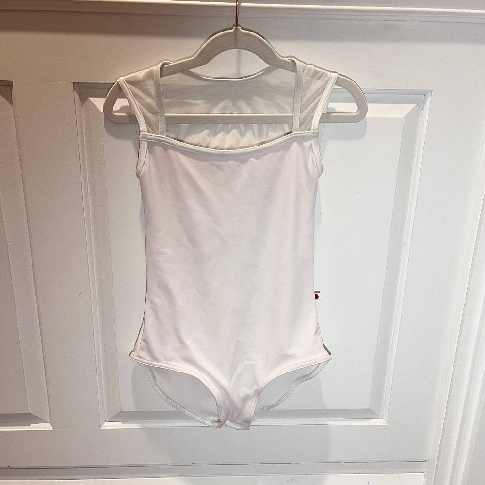 Yumiko Becky Mesh Leotard White Xsmall